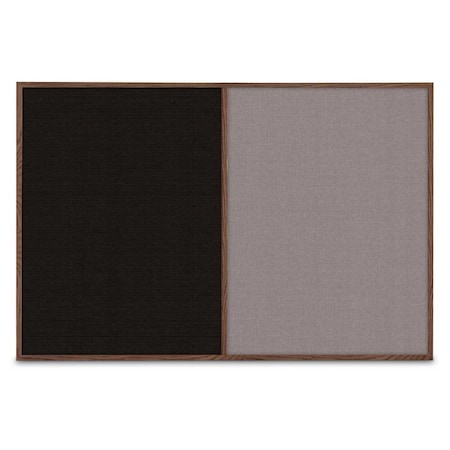 United Visual Products Slim Style Indoor Enclosed Radius Corkbo UVRDS42SB-BLACK-ULTMAR